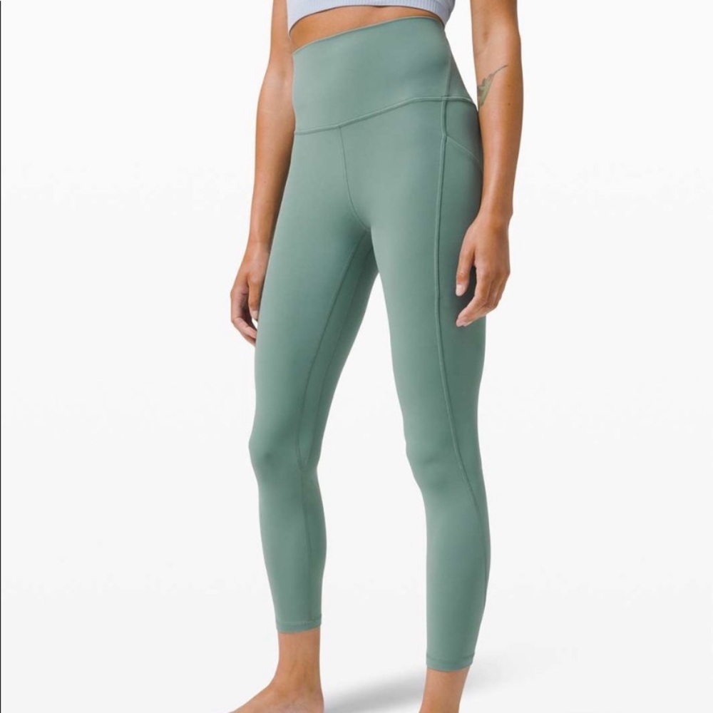Lululemon tidewater teal align pocket size 10